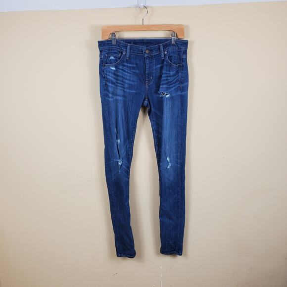 Denim & Supply Distressed Skinny Jeans Women's Size 30x32 - Picture 1 of 12